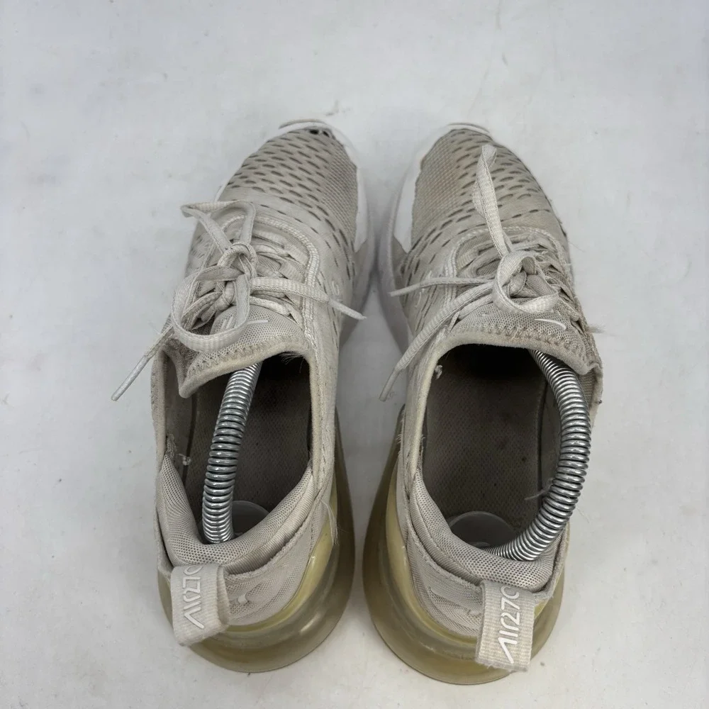 Nike Air Max 270 Shoes Womens 8 Youth 6.5 Y 'Triple White' 943345-103